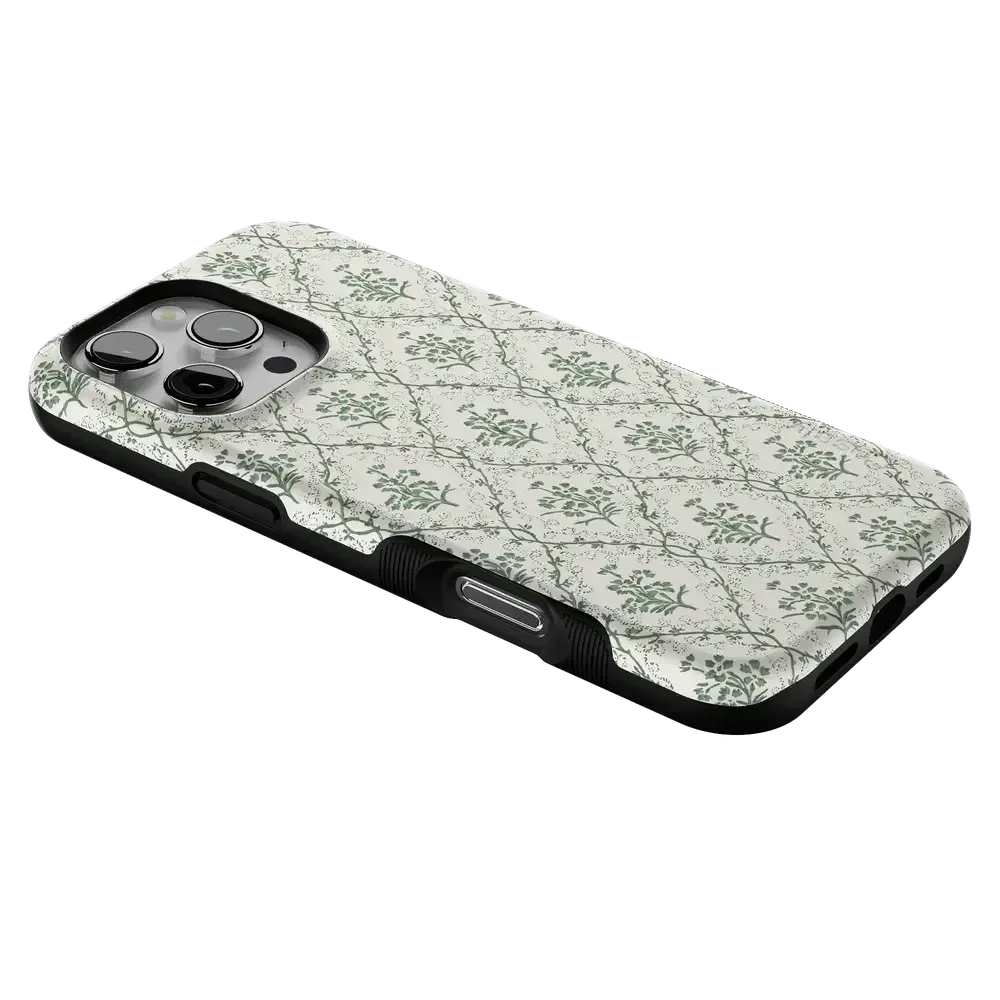 Sage Tapestry | Floral Vines Case iPhone Case get.casely