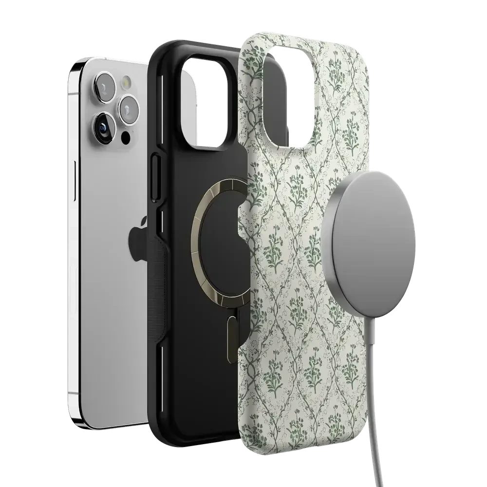 Sage Tapestry | Floral Vines Case iPhone Case get.casely