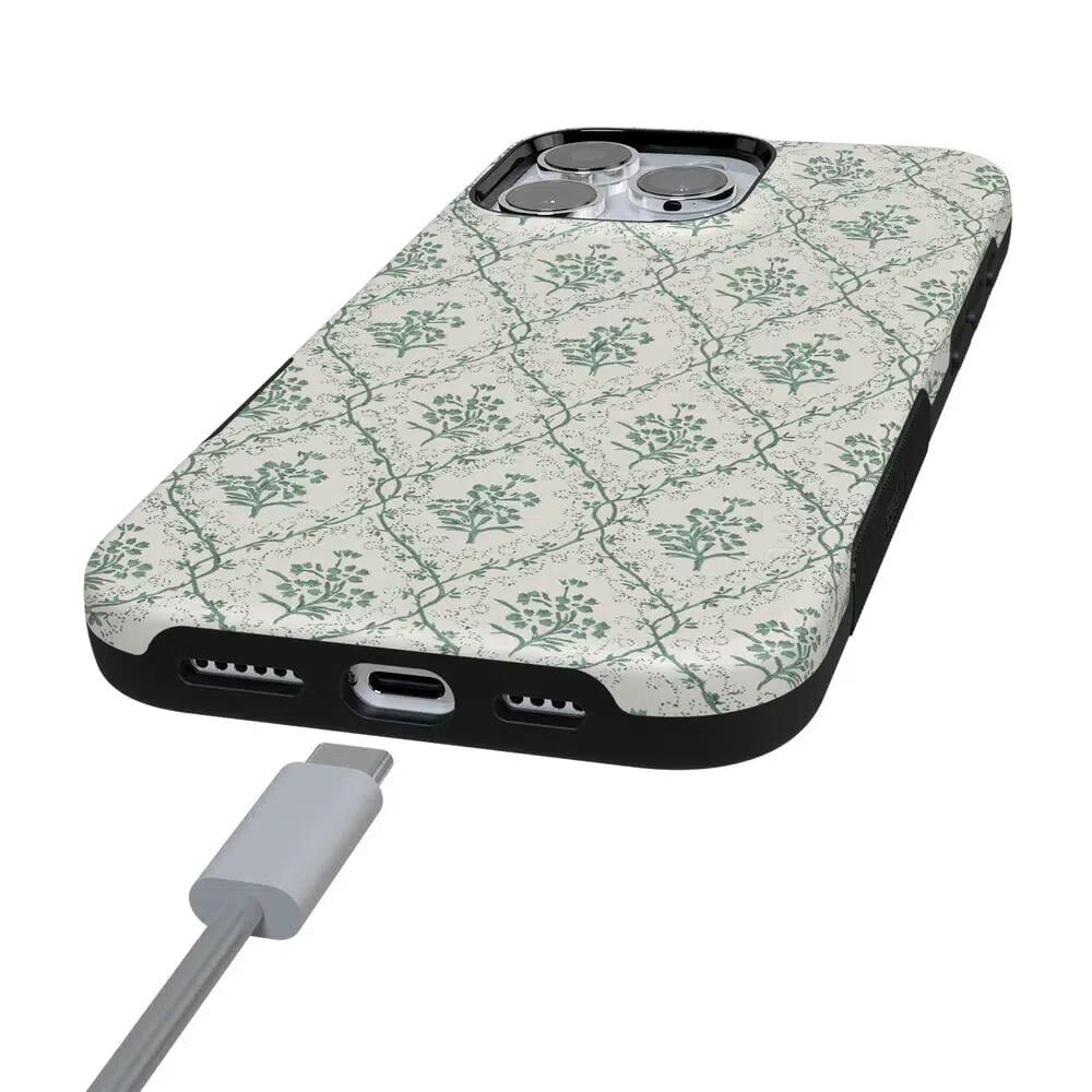 Sage Tapestry | Floral Vines Case iPhone Case get.casely