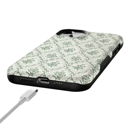 Sage Tapestry | Floral Vines Case iPhone Case get.casely