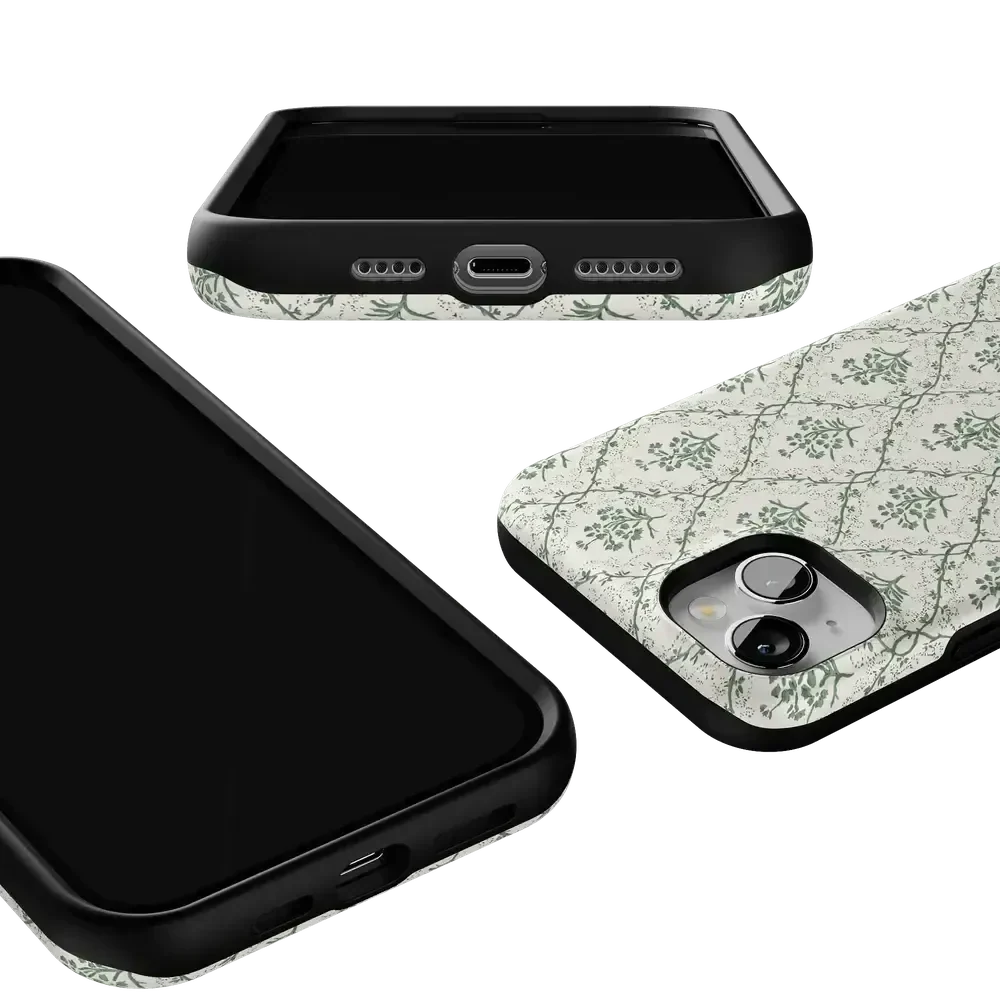 Sage Tapestry | Floral Vines Case iPhone Case get.casely