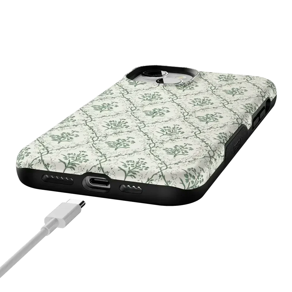 Sage Tapestry | Floral Vines Case iPhone Case get.casely