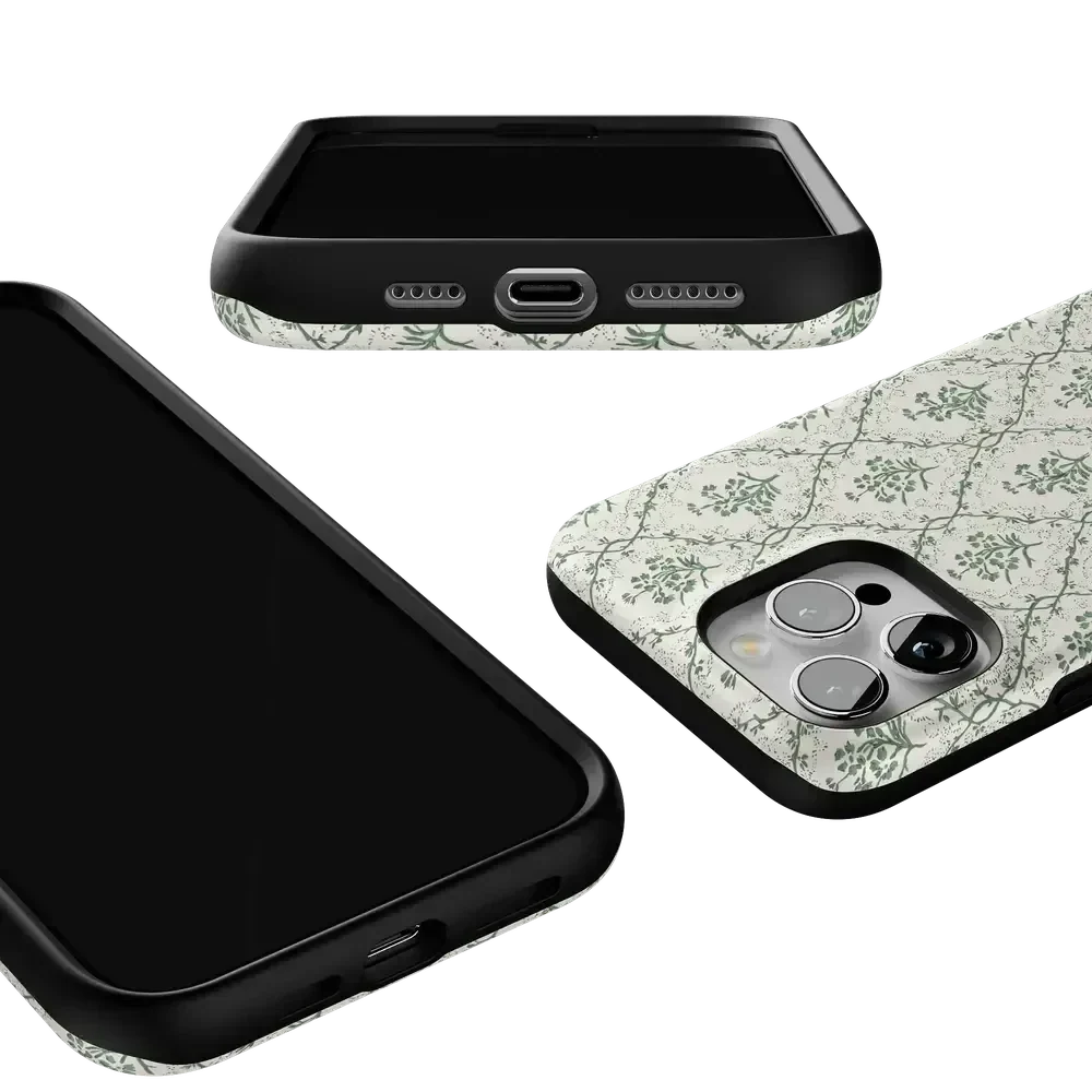Sage Tapestry | Floral Vines Case iPhone Case get.casely