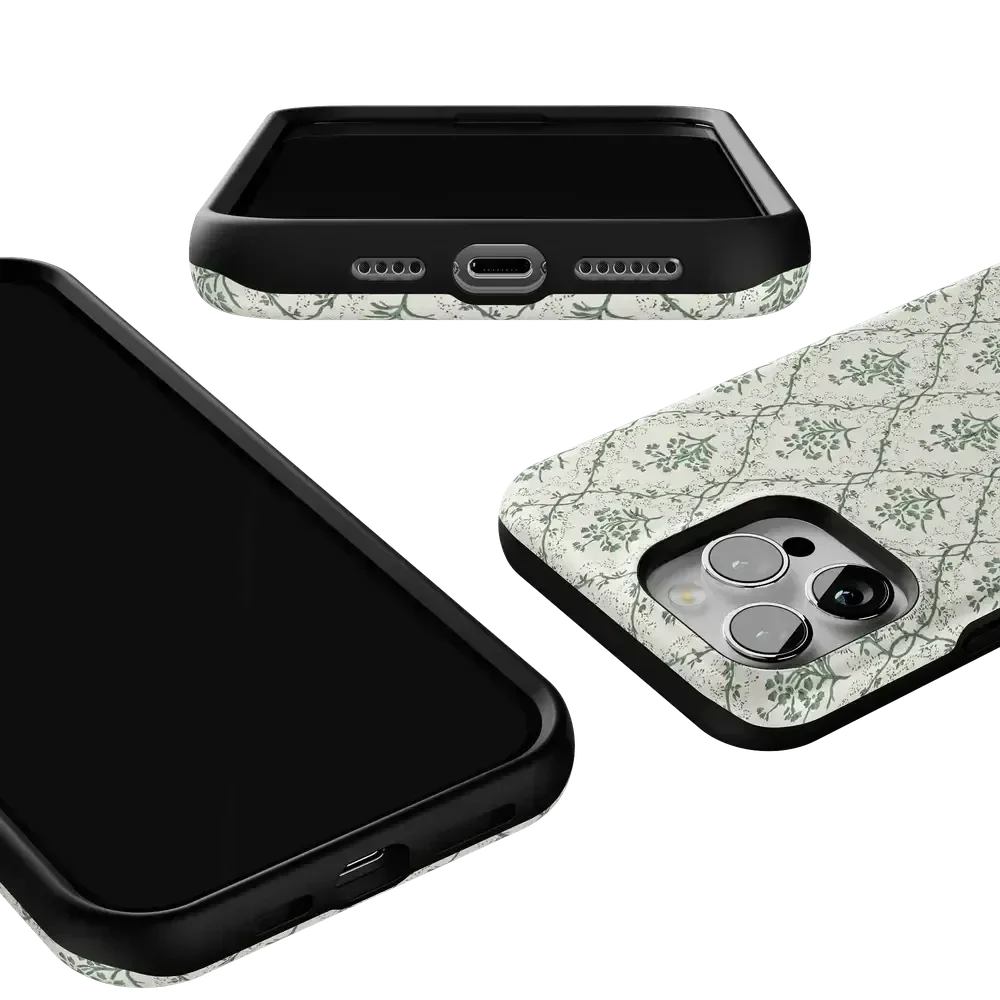 Sage Tapestry | Floral Vines Case iPhone Case get.casely