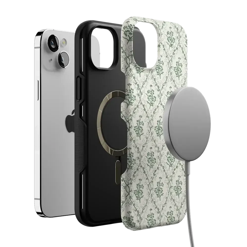Sage Tapestry | Floral Vines Case iPhone Case get.casely