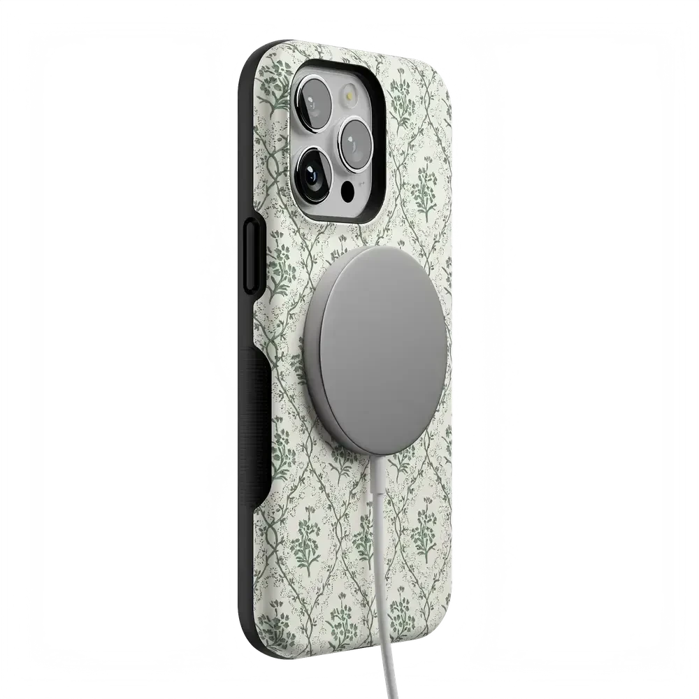 Sage Tapestry | Floral Vines Case iPhone Case get.casely