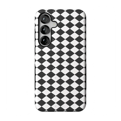 Salem's Hex | Black & White Checkered Case Phone Case get.casely Bold Flex + MagSafe® Galaxy S25 Plus
