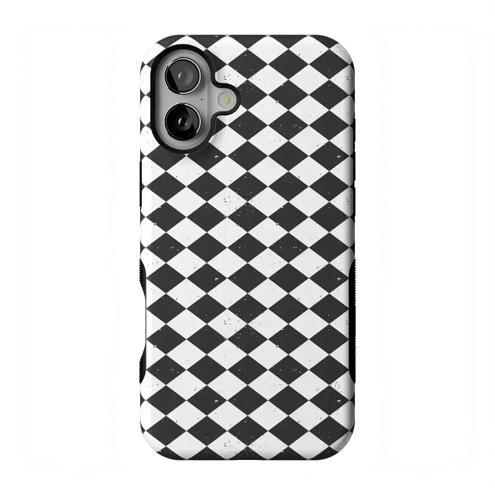 Salem's Hex | Black & White Checkered Case Phone Case get.casely Bold Flex + MagSafe® iPhone 17