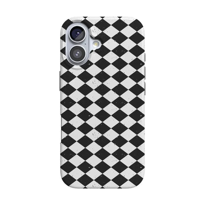 Salem's Hex | Black & White Checkered Case Phone Case get.casely Classic + MagSafe® iPhone 17