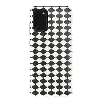 Salem's Hex | Black & White Checkered Case Phone Case get.casely Essential Galaxy S20 Plus