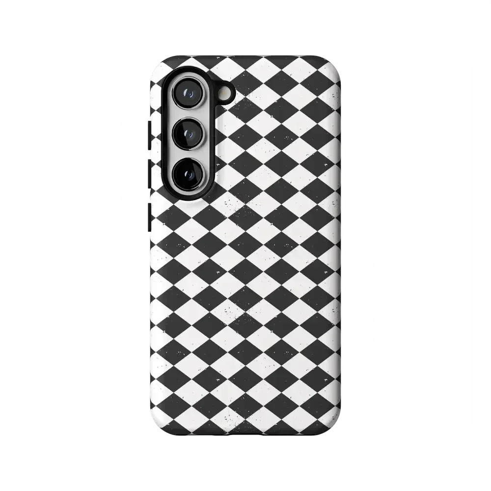 Salem's Hex | Black & White Checkered Case Phone Case get.casely Essential Galaxy S23