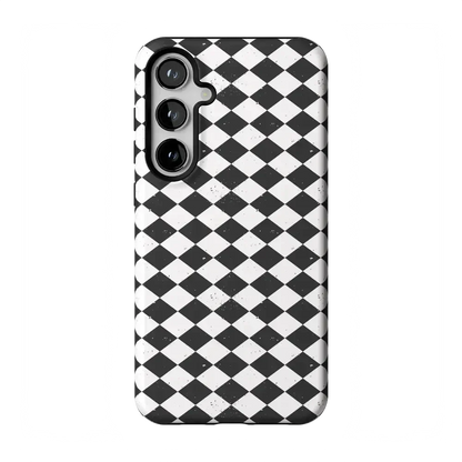 Salem's Hex | Black & White Checkered Case Phone Case get.casely Essential Galaxy S24 Plus