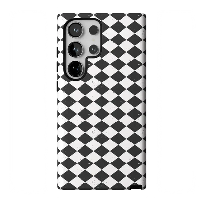 Salem's Hex | Black & White Checkered Case Phone Case get.casely Essential Galaxy S24 Ultra