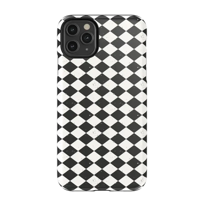 Salem's Hex | Black & White Checkered Case Phone Case get.casely Essential iPhone 11 Pro Max