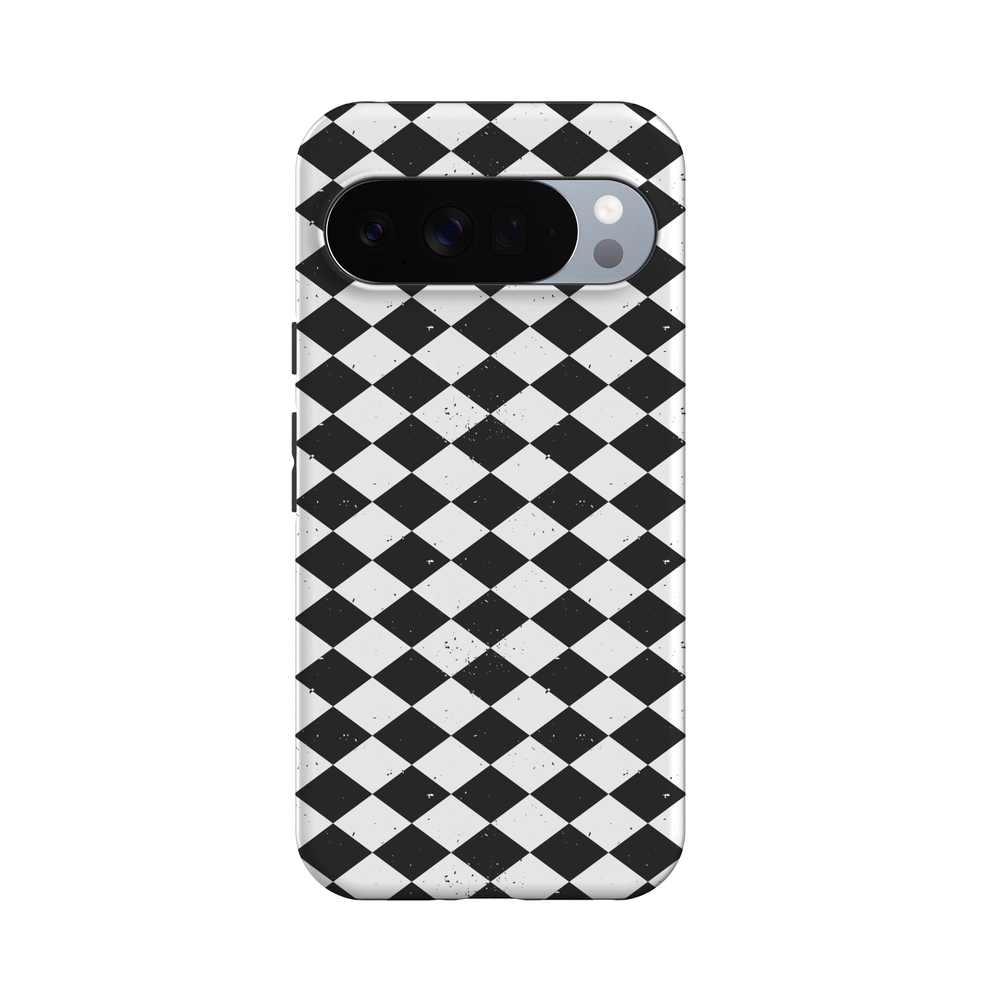 Salem's Hex | Black & White Checkered Case Phone Case get.casely Essential + MagSafe® Google Pixel 10 Pro XL