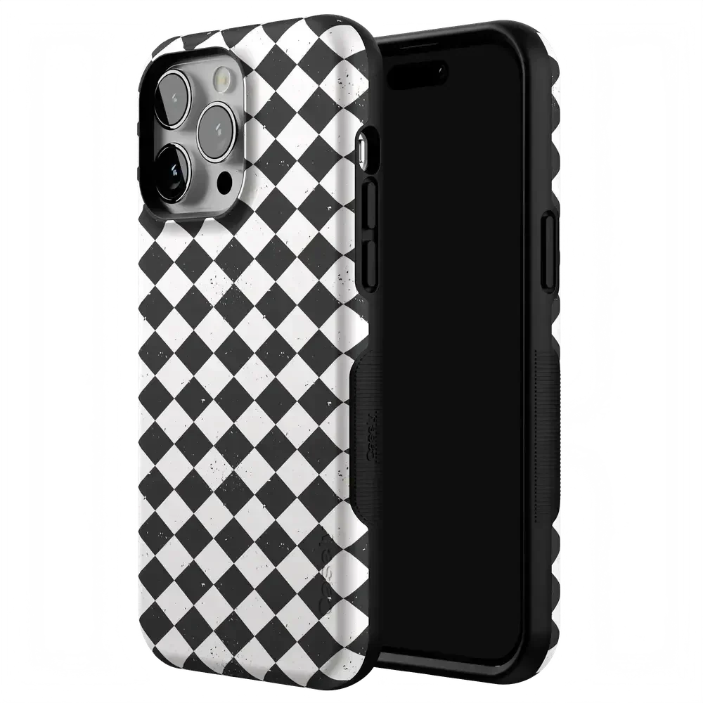 Salem's Hex | Black & White Checkered Case Phone Case get.casely