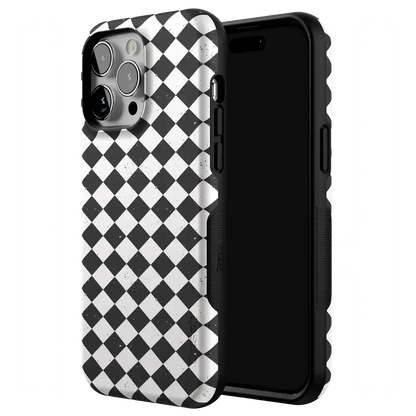 Salem's Hex | Black & White Checkered Case Phone Case get.casely
