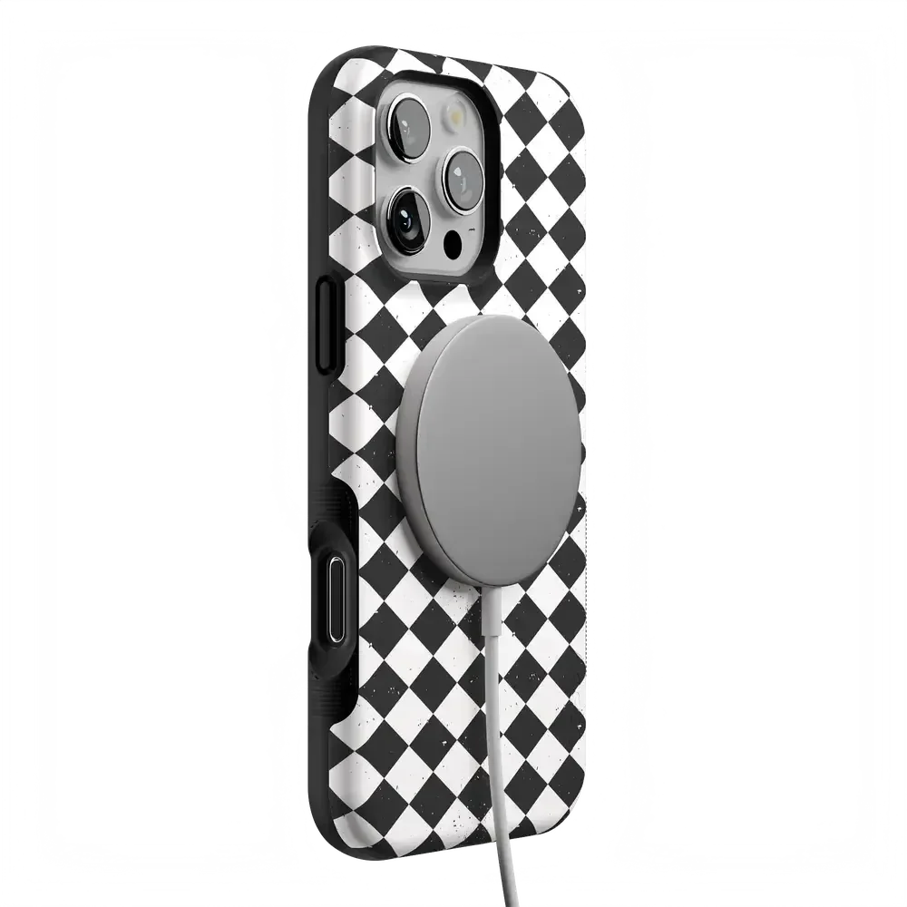 Salem's Hex | Black & White Checkered Case Phone Case get.casely