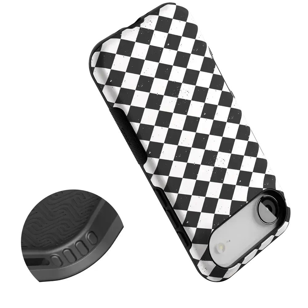Salem's Hex | Black & White Checkered Case Phone Case get.casely
