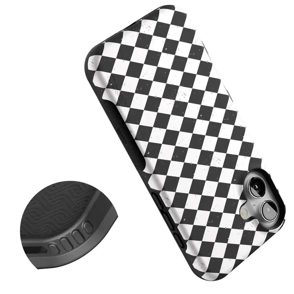 Salem's Hex | Black & White Checkered Case Phone Case get.casely