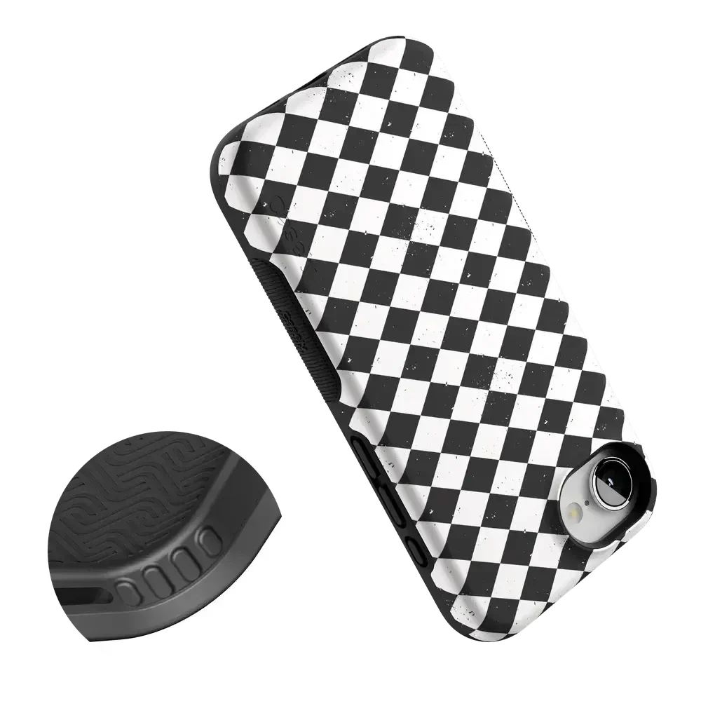 Salem's Hex | Black & White Checkered Case Phone Case get.casely