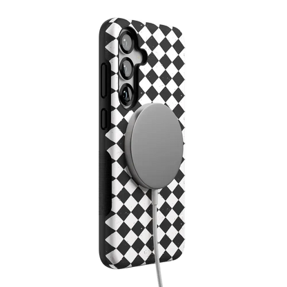 Salem's Hex | Black & White Checkered Case Phone Case get.casely