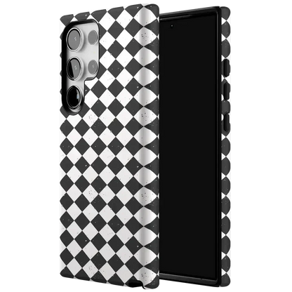 Salem's Hex | Black & White Checkered Case Phone Case get.casely