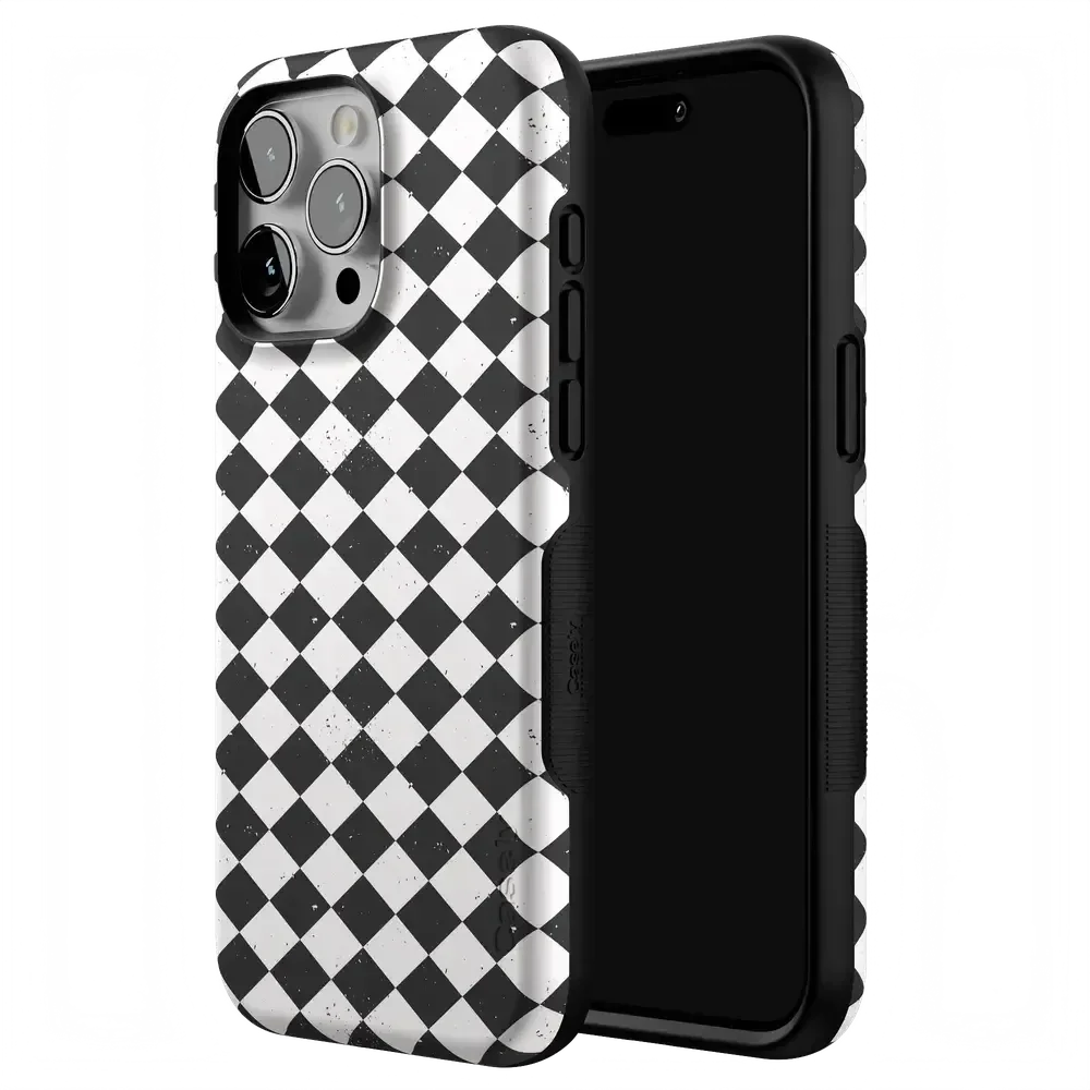 Salem's Hex | Black & White Checkered Case Phone Case get.casely