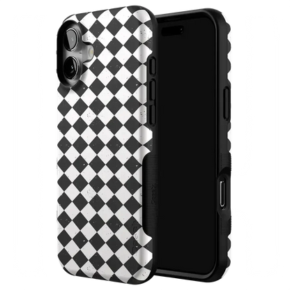 Salem's Hex | Black & White Checkered Case Phone Case get.casely