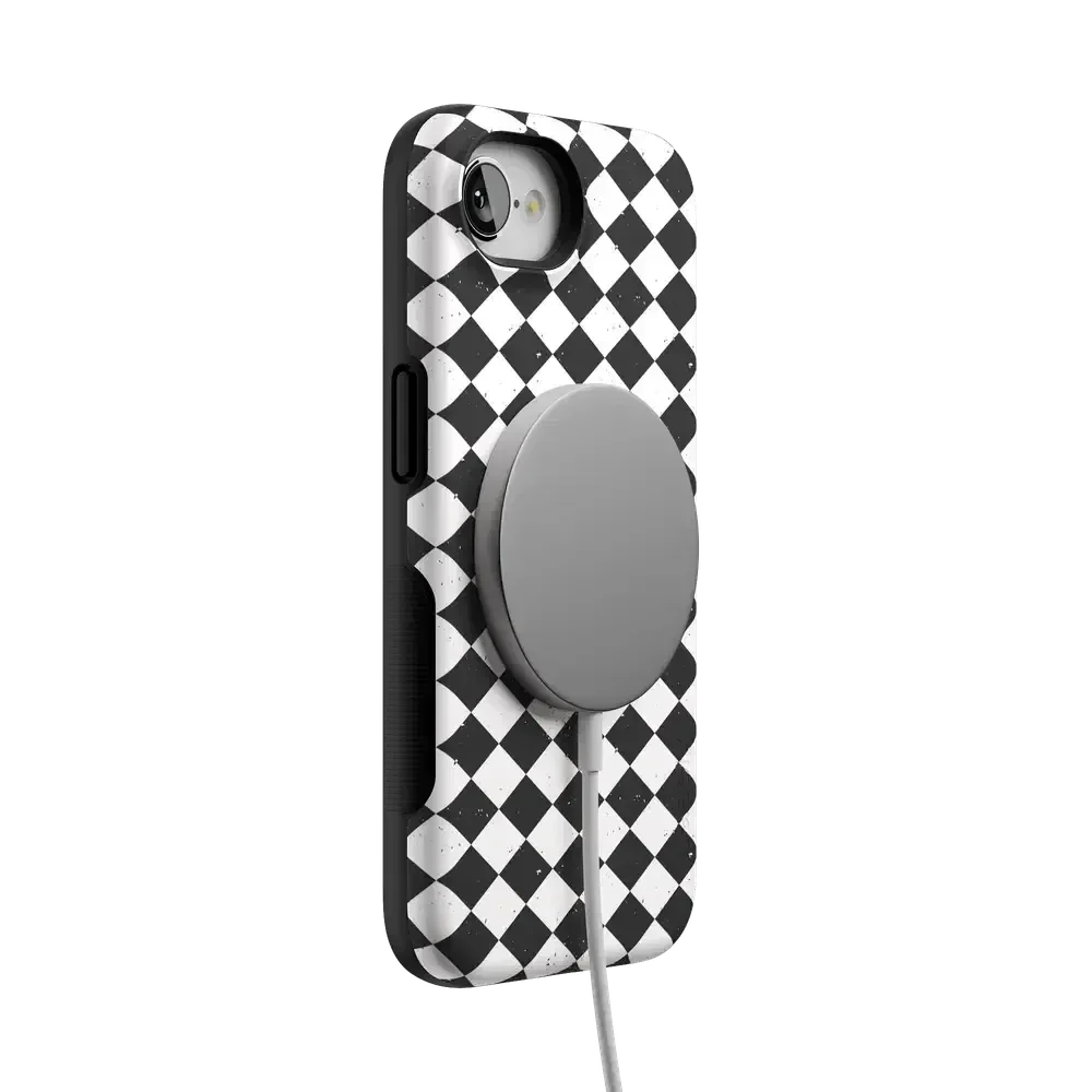 Salem's Hex | Black & White Checkered Case Phone Case get.casely