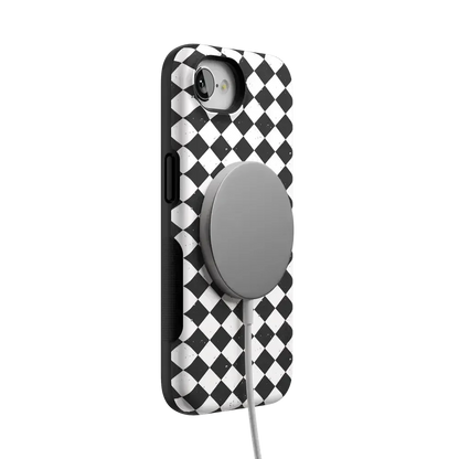Salem's Hex | Black & White Checkered Case Phone Case get.casely