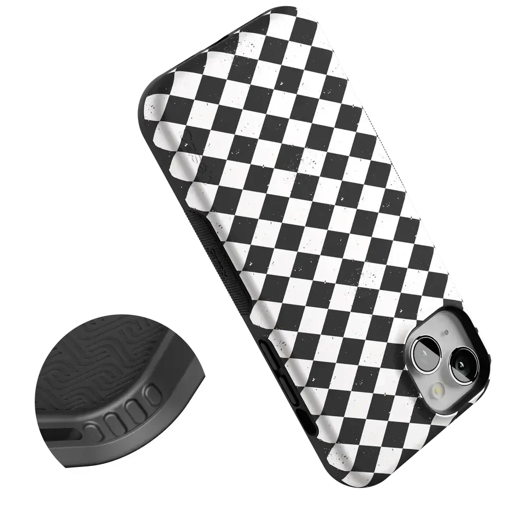 Salem's Hex | Black & White Checkered Case Phone Case get.casely