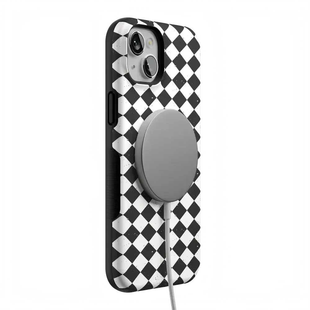 Salem's Hex | Black & White Checkered Case Phone Case get.casely