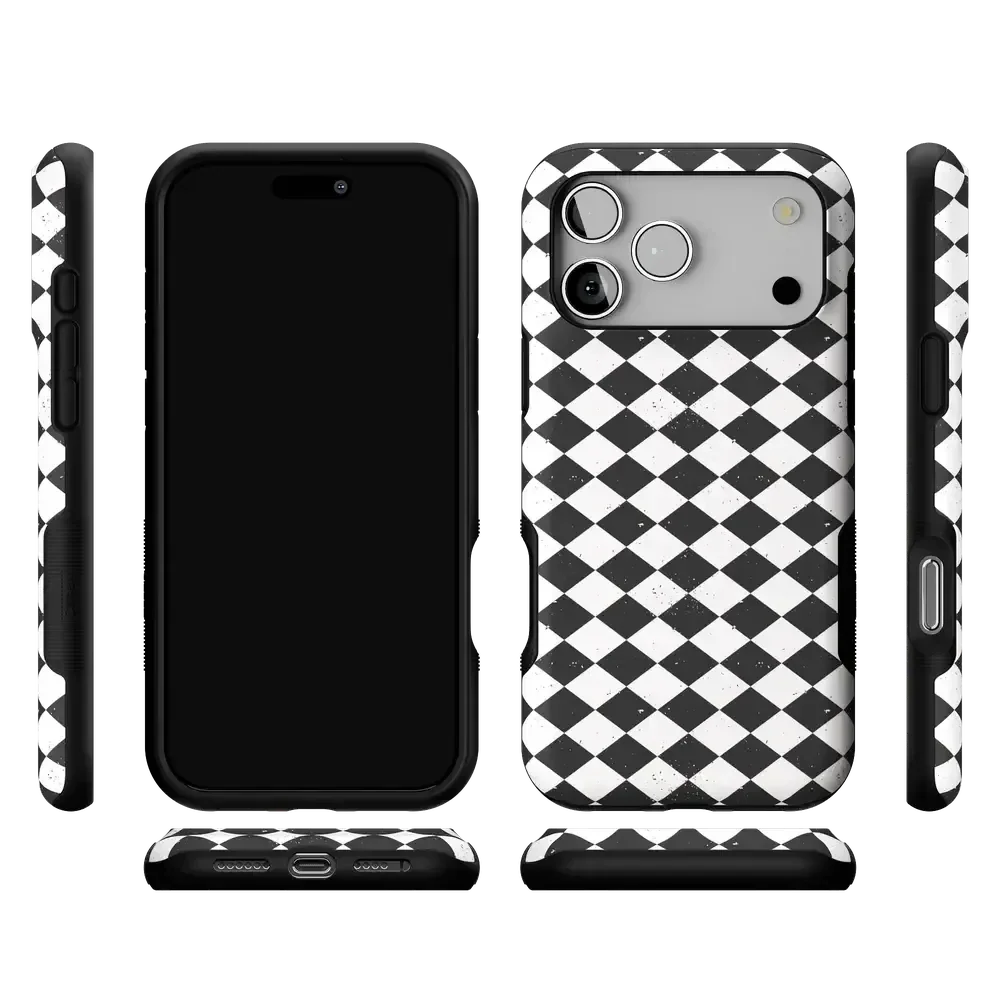 Salem's Hex | Black & White Checkered Case Phone Case get.casely
