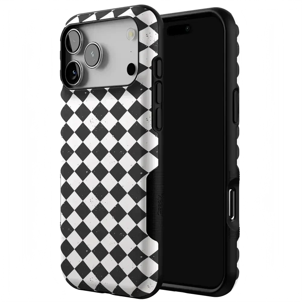 Salem's Hex | Black & White Checkered Case Phone Case get.casely