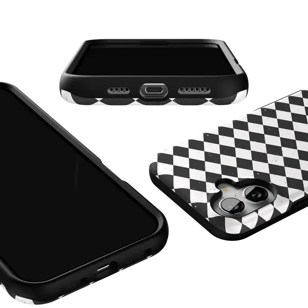 Salem's Hex | Black & White Checkered Case Phone Case get.casely
