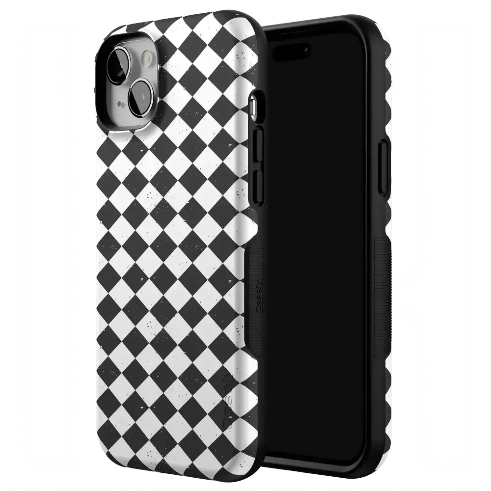 Salem's Hex | Black & White Checkered Case Phone Case get.casely