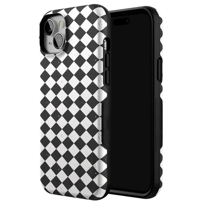 Salem's Hex | Black & White Checkered Case Phone Case get.casely