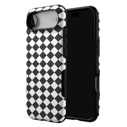Salem's Hex | Black & White Checkered Case Phone Case get.casely