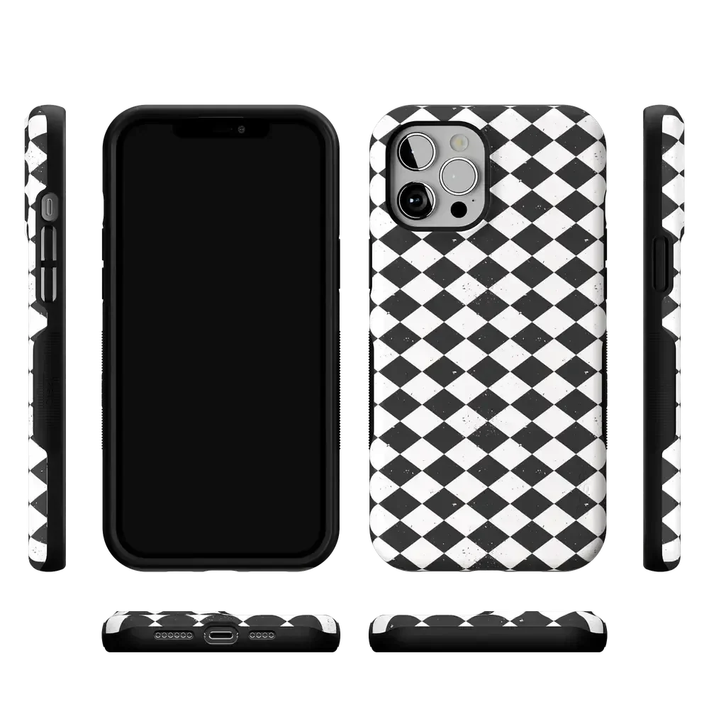 Salem's Hex | Black & White Checkered Case Phone Case get.casely