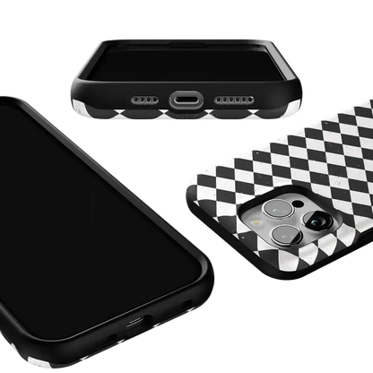 Salem's Hex | Black & White Checkered Case Phone Case get.casely