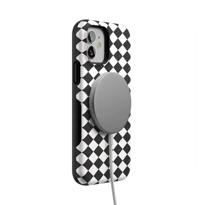 Salem's Hex | Black & White Checkered Case Phone Case get.casely