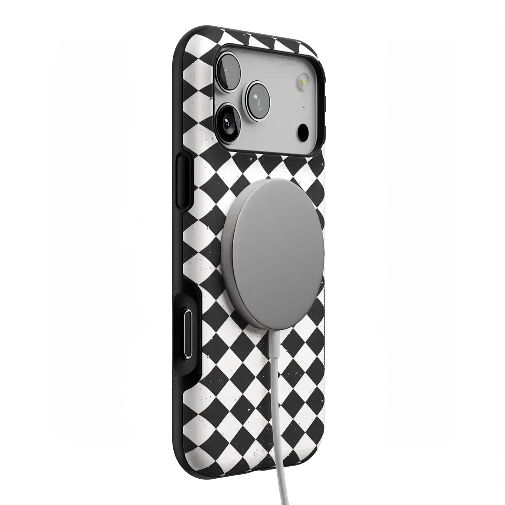 Salem's Hex | Black & White Checkered Case Phone Case get.casely