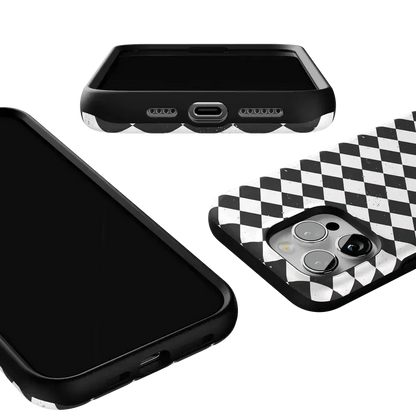 Salem's Hex | Black & White Checkered Case Phone Case get.casely