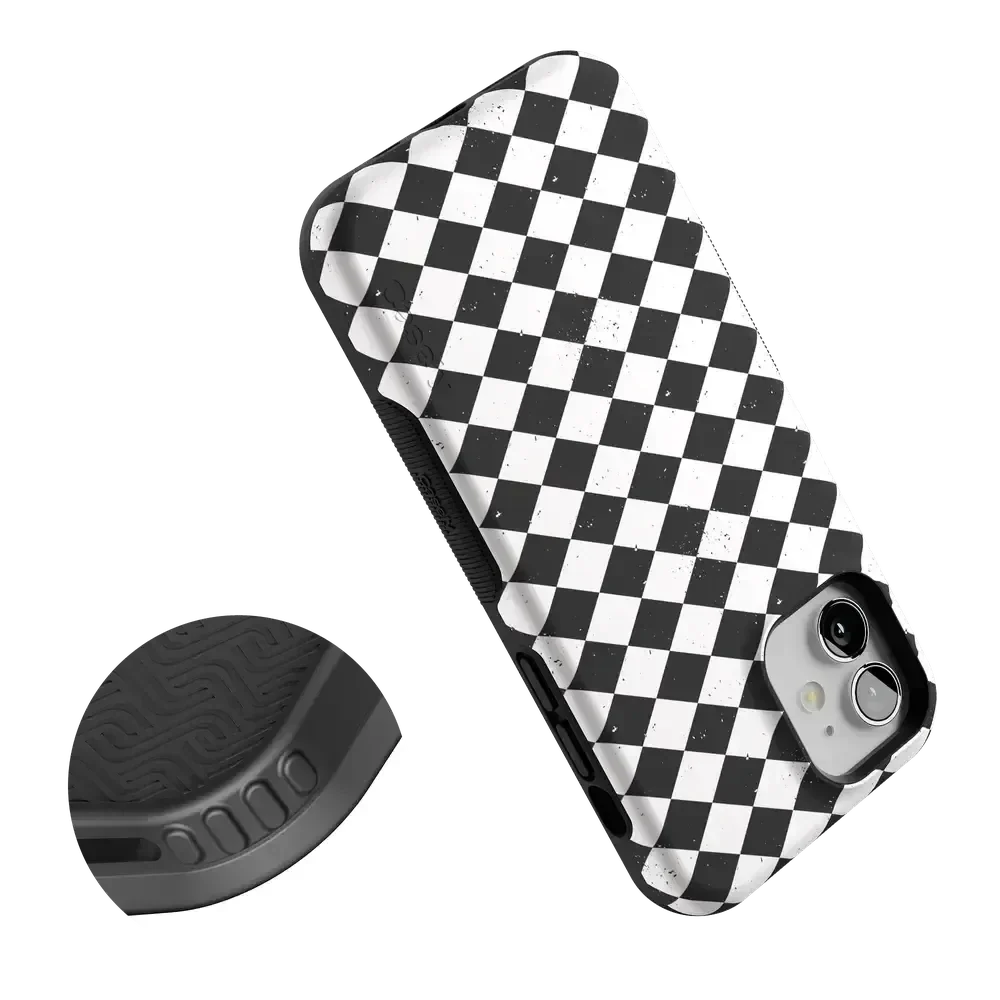 Salem's Hex | Black & White Checkered Case Phone Case get.casely