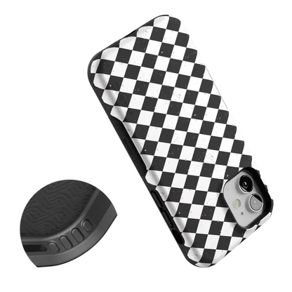 Salem's Hex | Black & White Checkered Case Phone Case get.casely