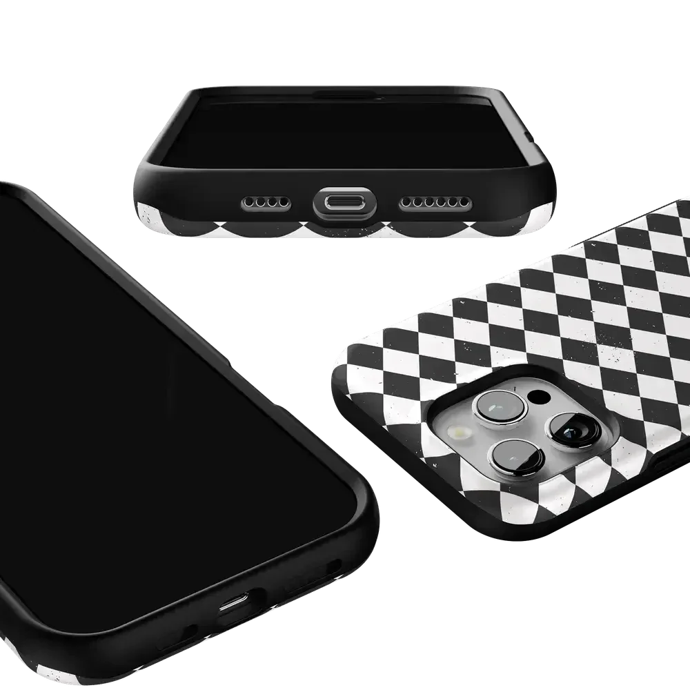 Salem's Hex | Black & White Checkered Case Phone Case get.casely