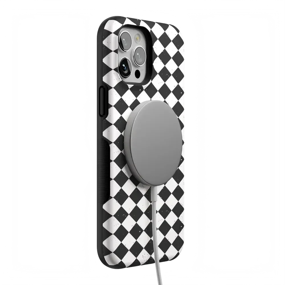 Salem's Hex | Black & White Checkered Case Phone Case get.casely