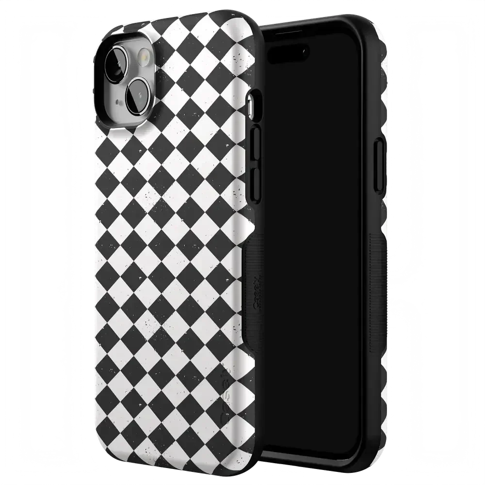 Salem's Hex | Black & White Checkered Case Phone Case get.casely