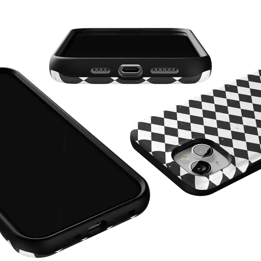 Salem's Hex | Black & White Checkered Case Phone Case get.casely